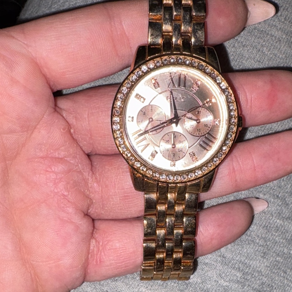 Relic Rose Gold Women's Watch with Crystal Accents